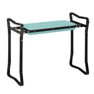 Knäpall Stabil Mörkgrön Stål för Trädgårdsarbete med Mjukt Skum och Hopfällbar Design för Avlastning Upp till 150 kg 58 x 28 x 49 cm