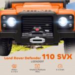 Elbil för Barn 12V med Fjärrkontroll, Musikfunktion, Horn och LED-lampor, Orange
