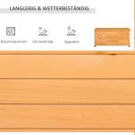 Redskapsbod i Granträ, Rymligt Trädgårdsskåp med Hyllor, Väderbeständig Förvaring för Verktyg och Redskap, Gul, 127 x 56 x 60 cm