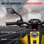 Elektrisk Barnmotorcykel Honda, 3 km/h med Musik och Ljus för 3-6 År, upp till 30 kg, Gul