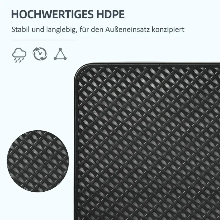 Parasollvikt Svart av Hdpe för Fribärande Uv-skydd