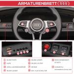 Barnelbil Audi med 2,4G Fjärrkontroll, Musik, Signalhorn, LED och USB, för Barn 3–5 År, Svart