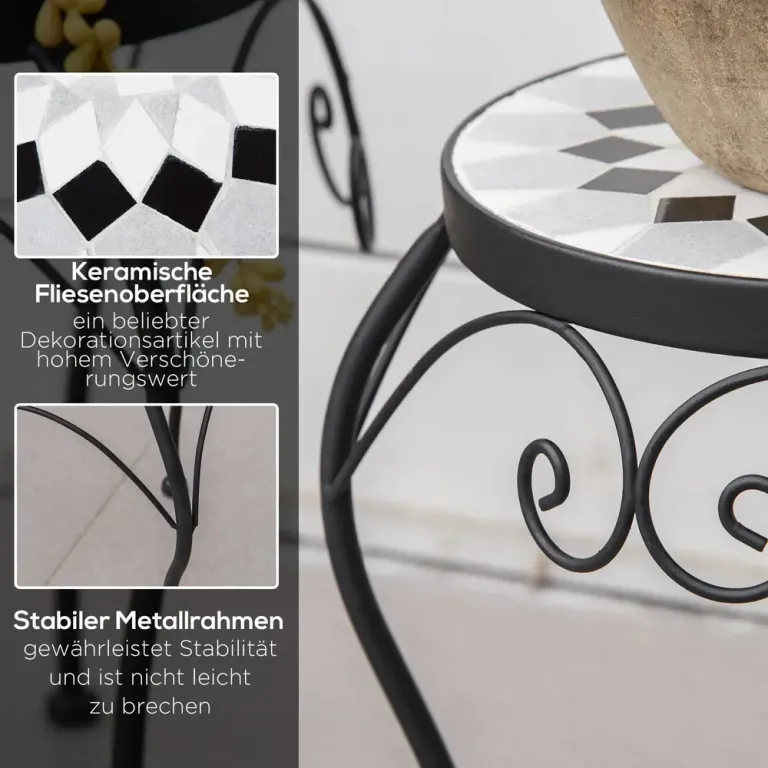 Blomställ i Metall 3-Pack Dekorativa Växtställ