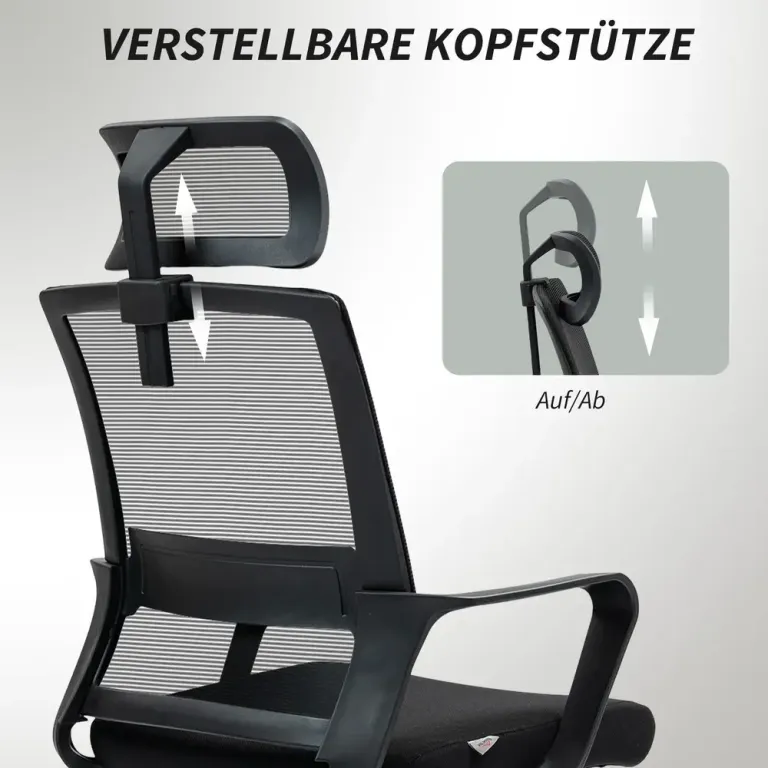 Kontorsstol Ergonomisk Svart av Nät