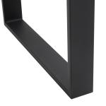 Bordsben Möbelfötter Set om 2 Svart av Stål Fyrkantiga Profiler för Soffbord och Matbord Bordslöpare DIY Projekt 60 x 72 cm