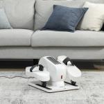 Mini Ellipsmaskin för Hemmet och Elektrisk Crosstrainer med 12 Hastigheter och 7 Motstånd Ergonomisk och Stabil Vit Metall och Plast