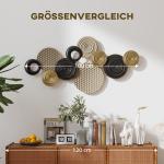 Väggdekoration 3D Flerfärgad Metall för Vardagsrum och Sovrum Konstverk med Metallram Modern och Unik Design Elegant Inredning