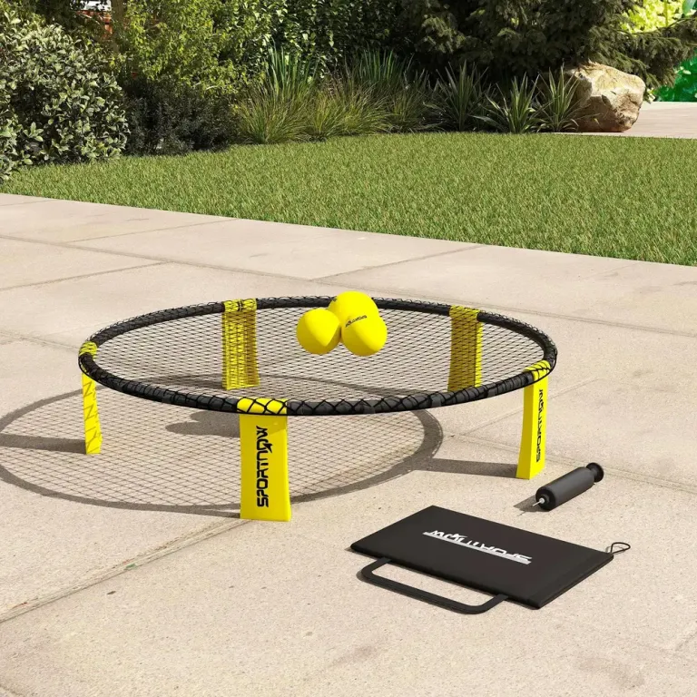 Roundnet Spikeball Set med Nät 3 Bollar Ø92x20 cm