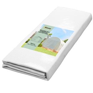 Överdrag till Växthus med Väderbeständig Yta för Odling och Skydd i Trädgård Hållbar och Stabil Vit Plast 400 x 300 x 200 cm