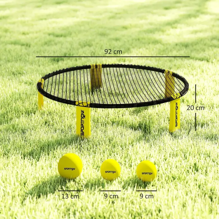 Roundnet Spikeball Set med Nät 3 Bollar Ø92x20 cm