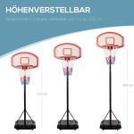 Basketstativ, Höjdjusterbart, Vattenfyllbar Bas, Svart