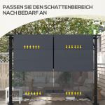 Reservtak till Pergola med UV-skydd och Vattenavvisande Yta för Terrass Hållbar och Prisvärd Mörkgrå Polyester 3 x 3 m