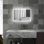 LED-badrumsspegel med Touch Switch, Vit