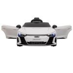 Barnelbil Audi RS e-tron GT Vit av Plast och Metall för Barn 3-5 År med Fjärrkontroll och Musik Hastighet upp till 5 km/h Licensierad