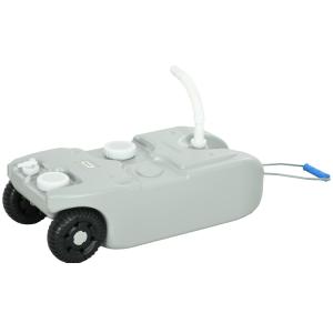 Avloppsvattentank Rullande Tank Grå av HDPE för Husbil och Camping Bärbar Vattenbehållare med Handtag och Kran 40 l
