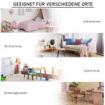 Förvaringshylla för Barn med 3 Non-woven Lådor i MDF och Tippskydd, Grå