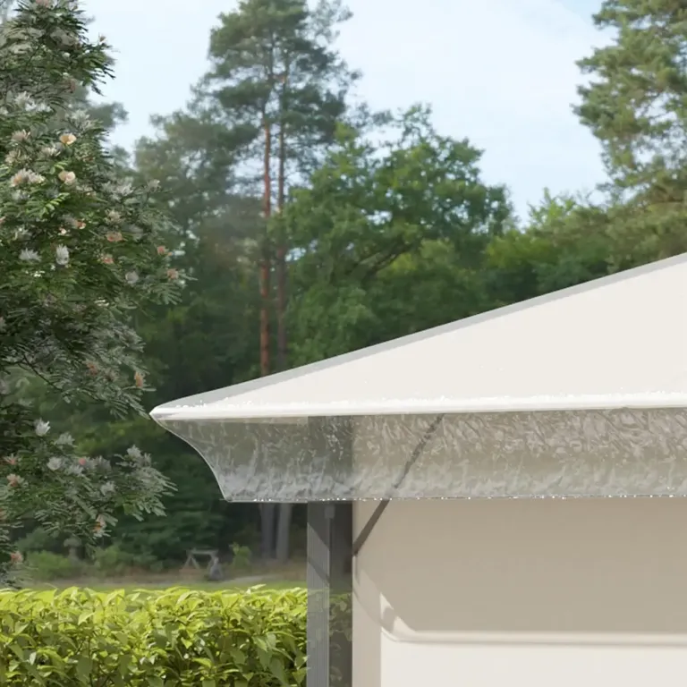 Ersättningstak för Paviljong Skyddskåpa Transparent 3 x 3 m
