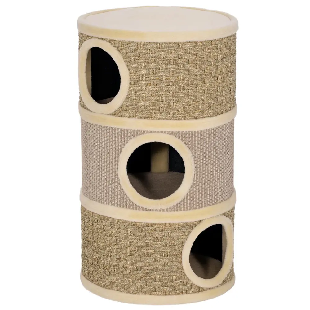 Klöstunna Stor Khaki och Brun Sisal för Stora 45x45x79 Cm