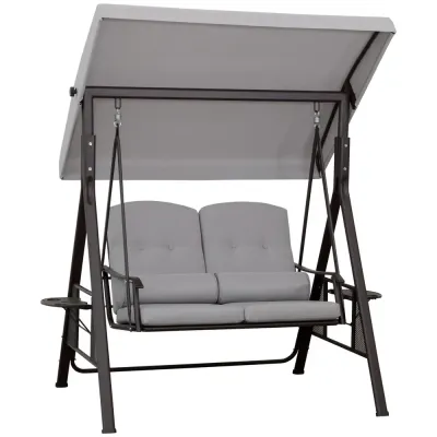 2-Sitsig Hammock med Soltak 162 x 118 x 173 cm