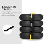 Paviljongfötter 4-pack Vikter med Fäststift och Transportrem för Stabilitet Hållbar och Prisvärd Svart Metall 12 kg