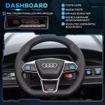 Elektrisk Bil Audi RS e-tron GT för Barn, Licensierad Leksaksbil med Fjärrkontroll, Rolig Körupplevelse med Musik, Svart, 3-5 år