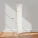 Golvlampa Papper Vit Papper och Metall för Vardagsrum och Sovrum Modern Lampa med Fotströmbrytare och Mjukt Ljus 3 Lägen