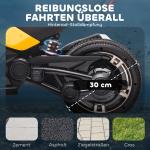 Elbil för Barn med Reverse Dreirad Design och Batteridrift samt MP3 och Tuta Hållbar och Säker Gul Plast 2 Hastigheter 3-8 År