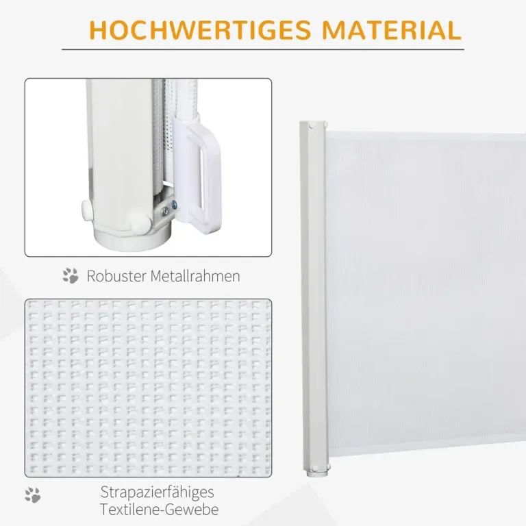 Utdragbar Säkerhetsgrind i PVC Flexibel 115 x 82,5 cm