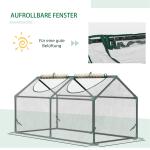 Litet Växthus med Fönster, Kompakt Drivhus i PVC, Transparent Odlingslåda för Småplantor, Transparent, 120 x 60 x 60 cm