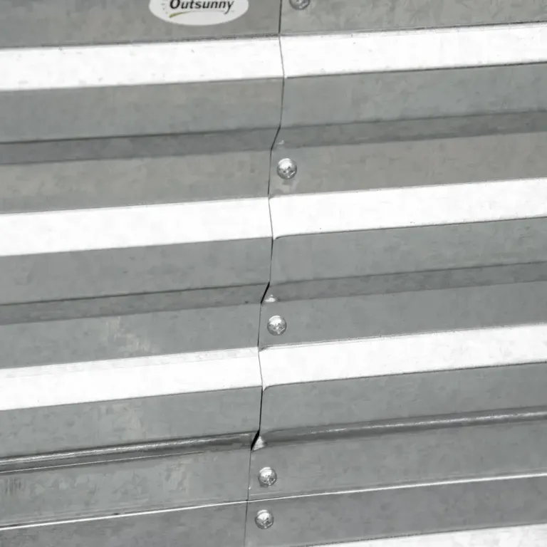Odlingsbänk Högbädd Planteringslåda Silver 180 x 90 x 60 cm
