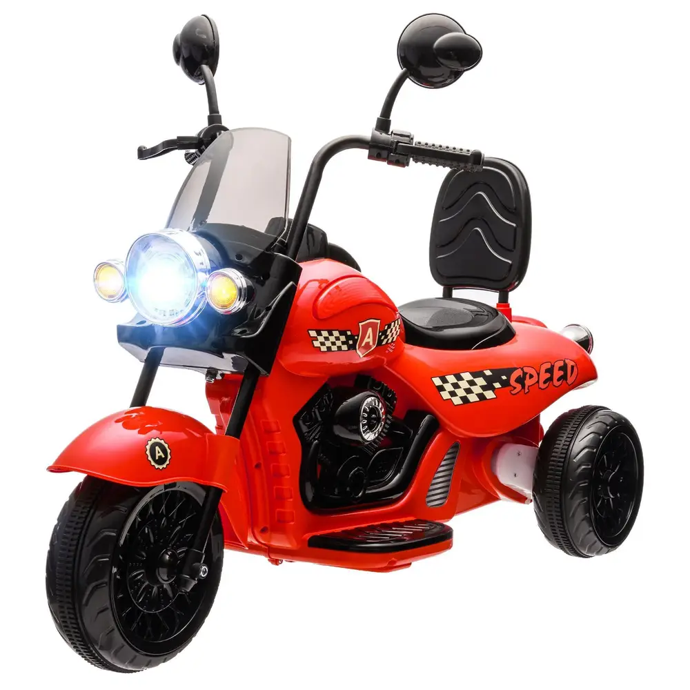 Elmotorcykel Barnmotorcykel Röd av Plast och Metall