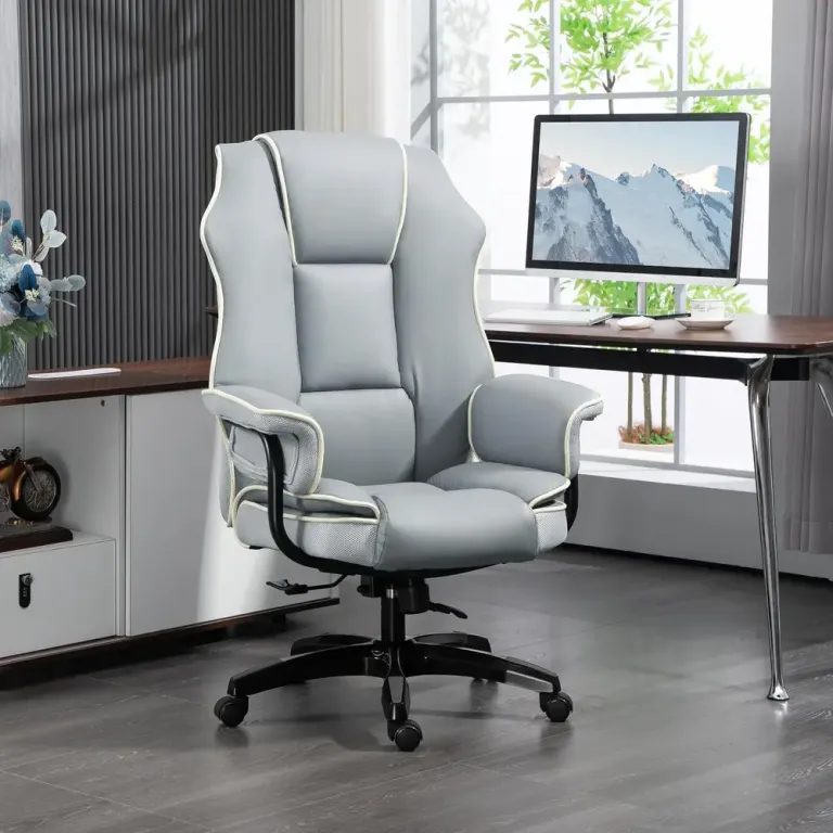 Ergonomisk Kontorsstol Chefsstol Höj- & Sänkbar 194-249 cm