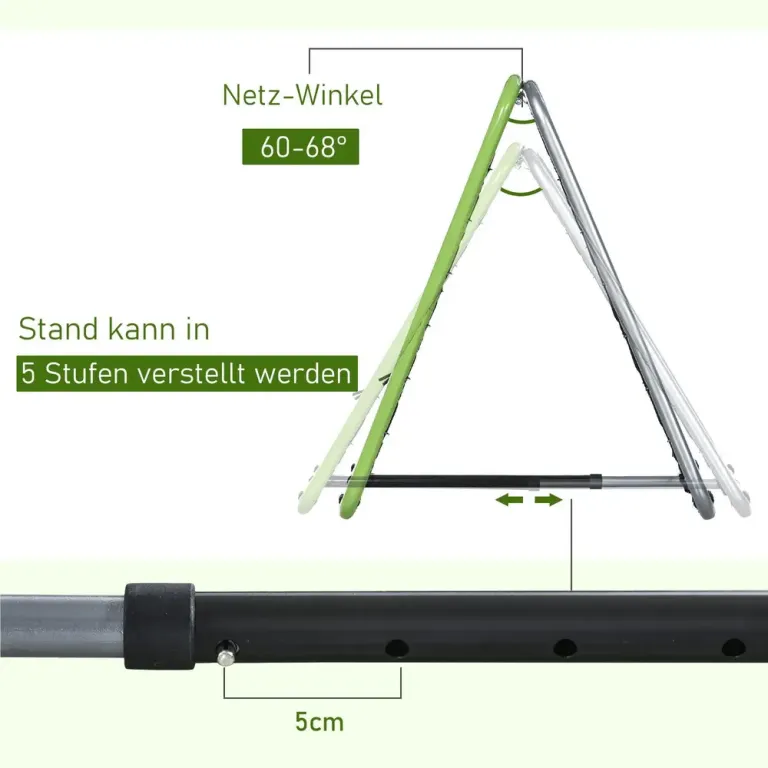 Fotbollsrebounder Kickback-Mål 75 x 75 x 64 cm