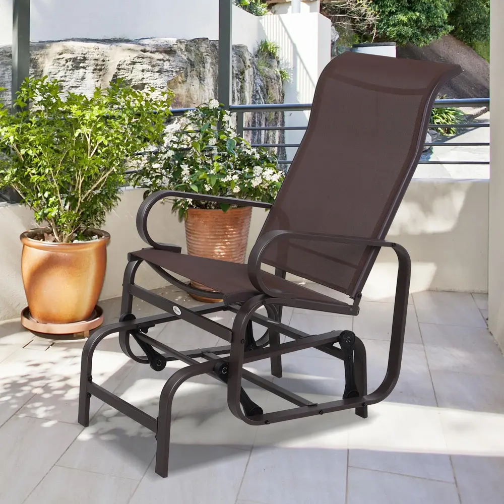 Gungstol Relaxstol i Textilene 60 x 75 x 104 Cm