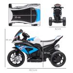 Elektrisk Motorcykel för Småbarn, Säker Trehjuling med Musik och Ljus, Rolig Leksak för Barn 18 månader+, Röd
