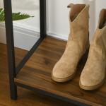 Hallhylla, Industriell Design, Brun + Svart, 100 x 29,5 x 90 cm