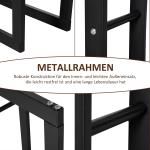Vedställ Vedhållare 100 Kg Stål Kompakt Vedförvaring för Hemmet Svart 60 X 25 X 100 Cm