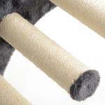4-delad Kattklättervägg med Hängmatta och Kattbrygga, upp till 5 kg, Mörkgrå