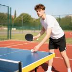 Bordtennisset med 4 Slagträn, 8 Bollar och Bärväska för Inomhus och Utomhus