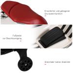 Elektrisk Barnmotorcykel med MP3 Musikbelysning för 3-6 År PP Vit 108 X 49 X 75 Cm
