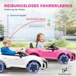 Elbil för Barn med Fjärrkontroll, Säkerhetsbälte, Musik, Strålkastare, upp till 5 km/h, 3-5 År, Rosa