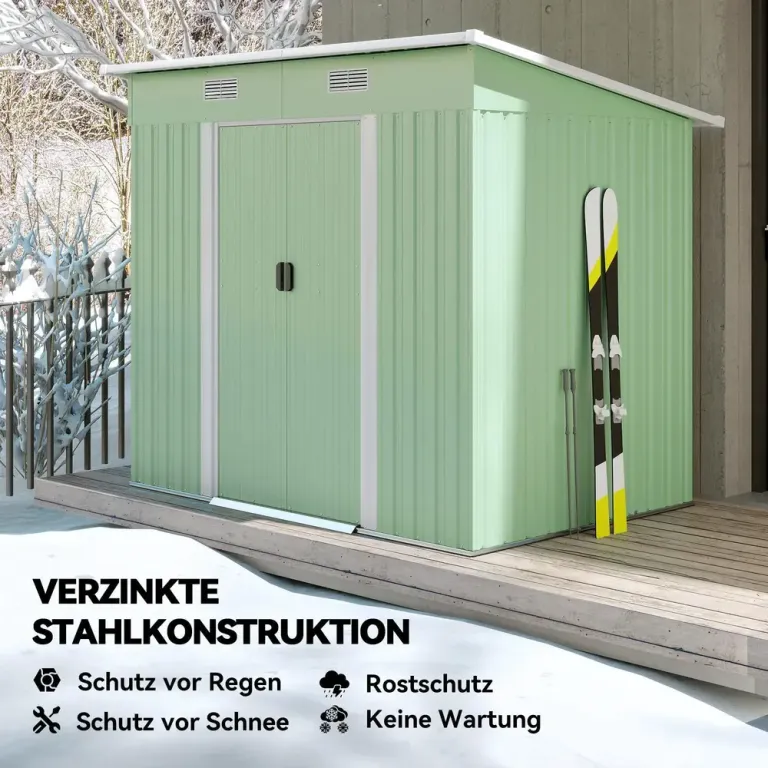 Redskapsbod i Metall 2,3 M² 207 x 130 x 182 cm