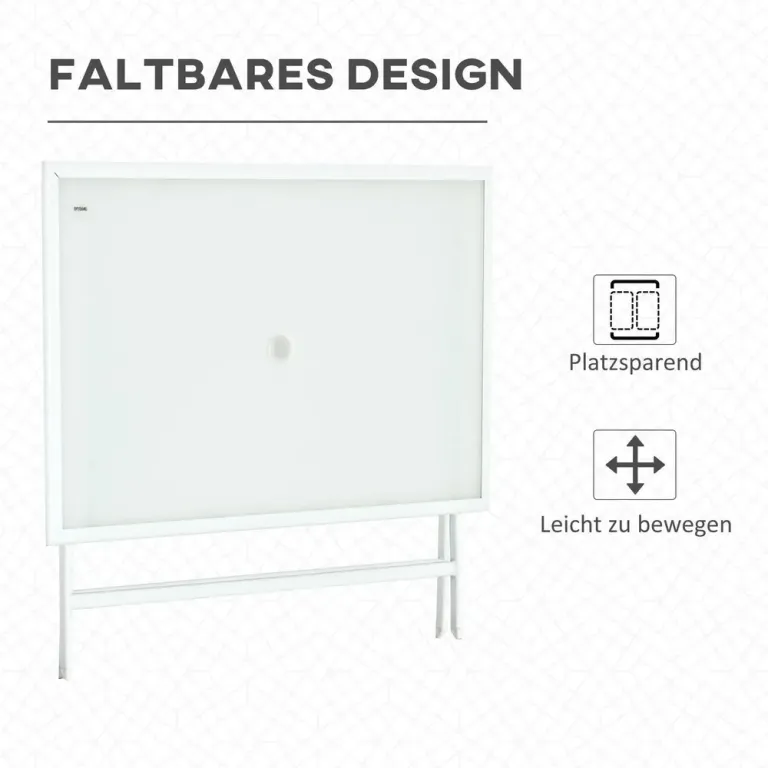Hopfällbart Trädgårdsbord i Trä Praktiskt 110 x 70 x 70 cm