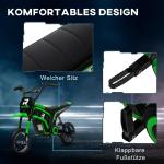 Elektrisk Barnmotorcykel, 24V, med Justerbar Hastighet, Musik och Ljus, Grön