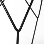 Runt Soffbord med Förvaringskorg Metallkorg Design Stilren Möbel för Vardagsrum 51 X 51 X 44 Cm