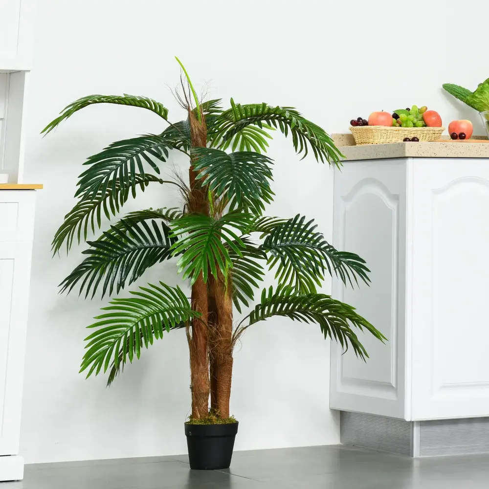 Konstgjord Palm i Kruka Naturtrogen Konstväxt 120 Cm