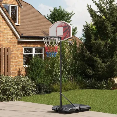 Basketkorg Basketstativ Flerfärgad av Stål 179-209 cm