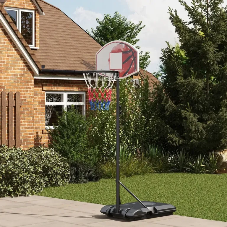 Basketkorg Basketstativ Flerfärgad av Stål 179-209 cm