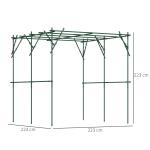 Spaljé Gjord Av Rostfritt Stål Spaljé Med Triangulär Stöddesign 223X223X223 Cm Rosenbåge För Klätterväxter Trädgårdsspaljé För Krukväxter Plantera Spaljé För Grönsaker Blommor Grön