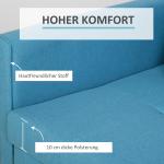 Bäddsoffa 2-i-1 Soffa Svart av Polyester och Metall för Vardagsrum med Justerbart Ryggstöd Avtagbart Överdrag Stabil 65 x 77 x 80 cm